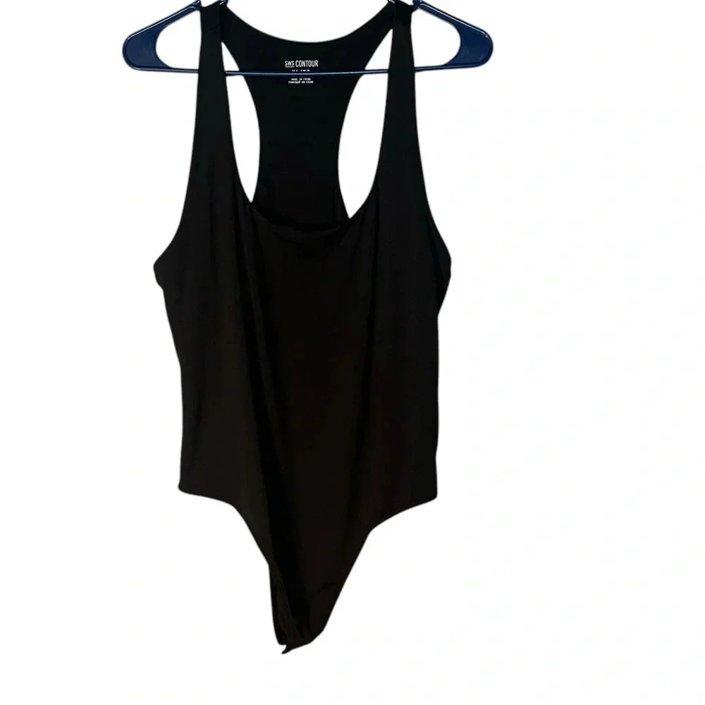 Black contour bodysuit (E11)